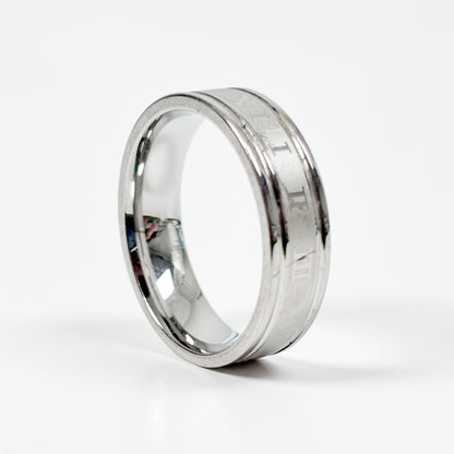 Roman Numeral Band Ring