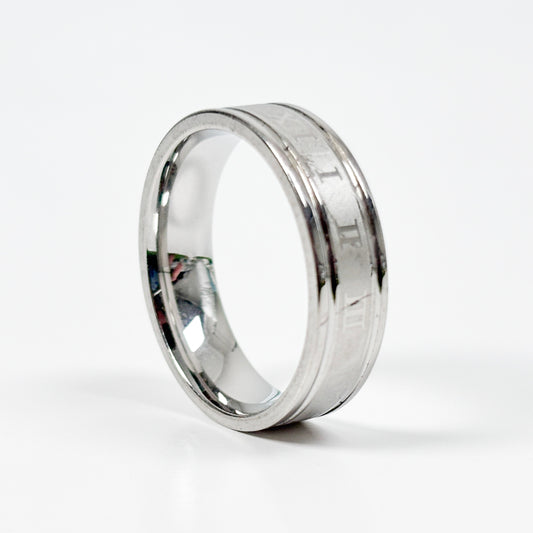 Roman Numeral Band Ring