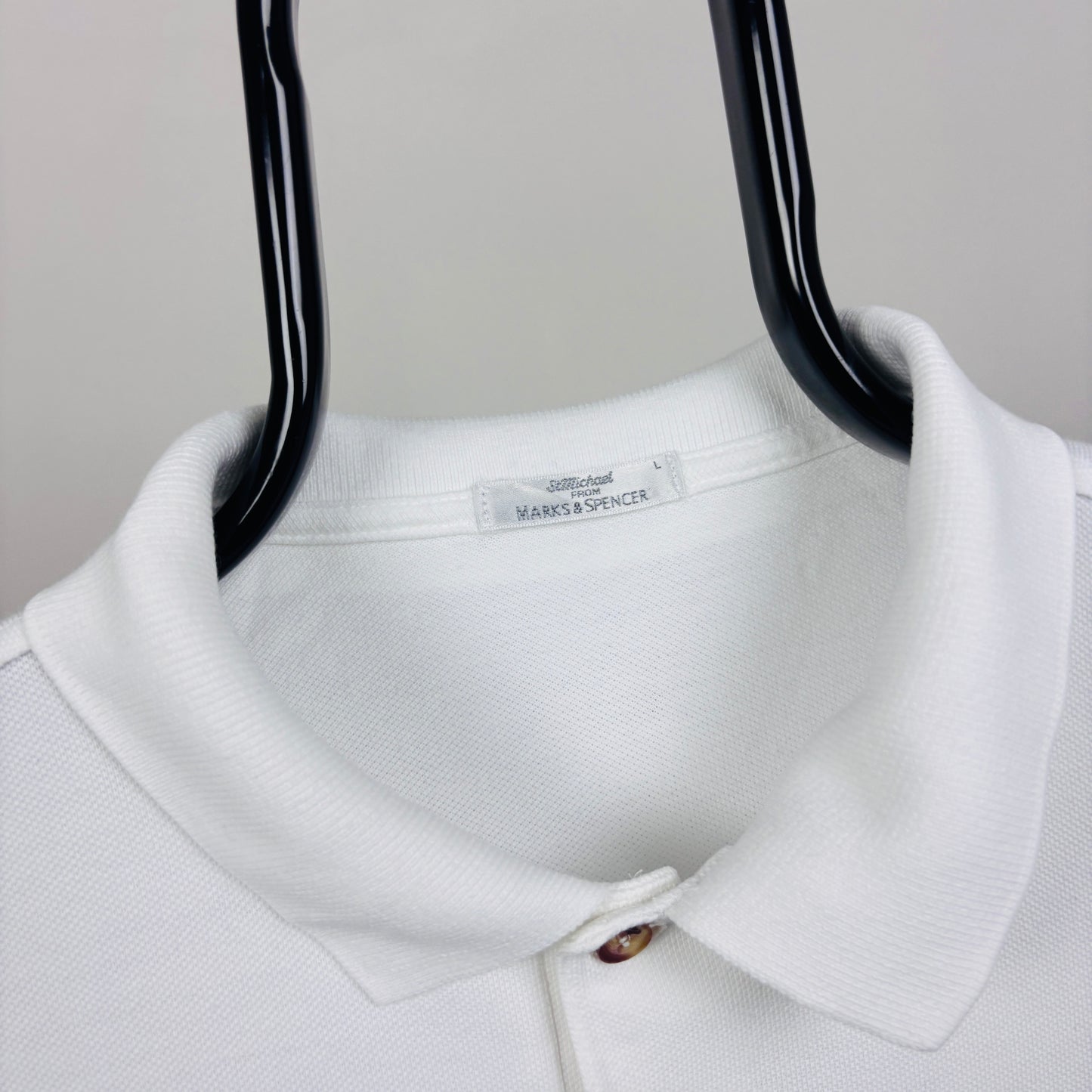 90s Wallace & Gromit Polo Shirt T-Shirt White Large