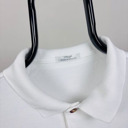 90s Wallace & Gromit Polo Shirt T-Shirt White Large