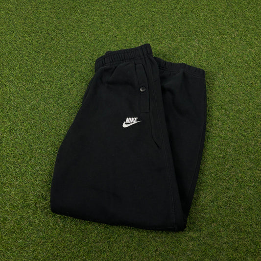 00s Nike Wide Leg Cotton Joggers Black Small