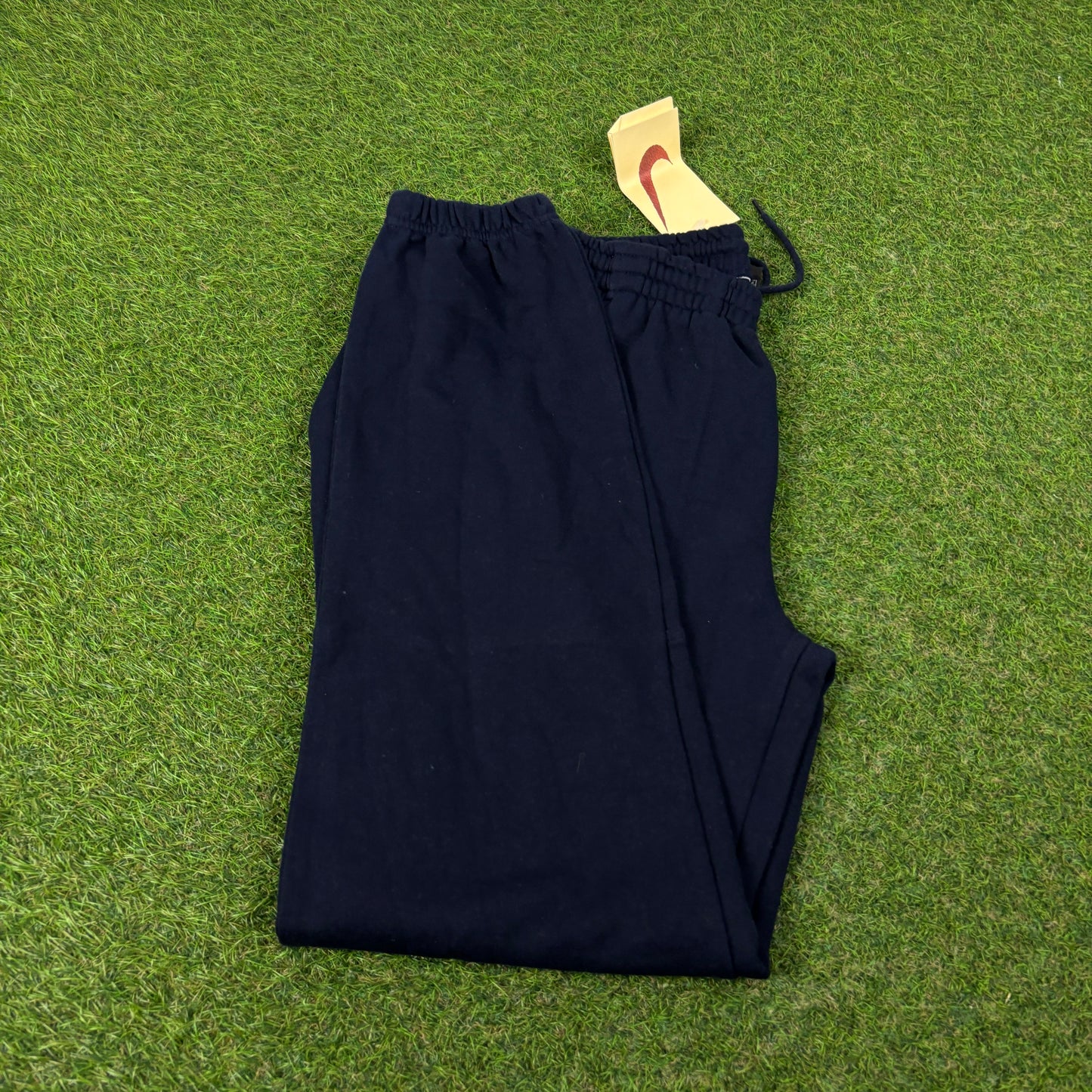 90s Nike Wide Leg Cotton Joggers Blue XS
