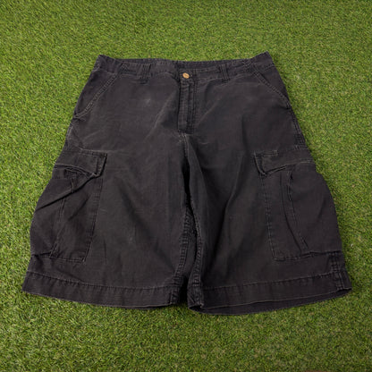 00s Carhartt Cargo Shorts Black Large