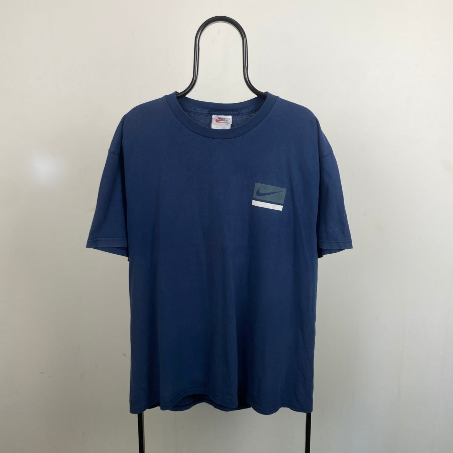 90s Nike Shirt T-Shirt Blue Large