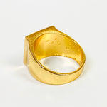 Retro Vintage Peace Ring Gold