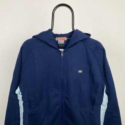 90s Nike Zip Hoodie Blue Small