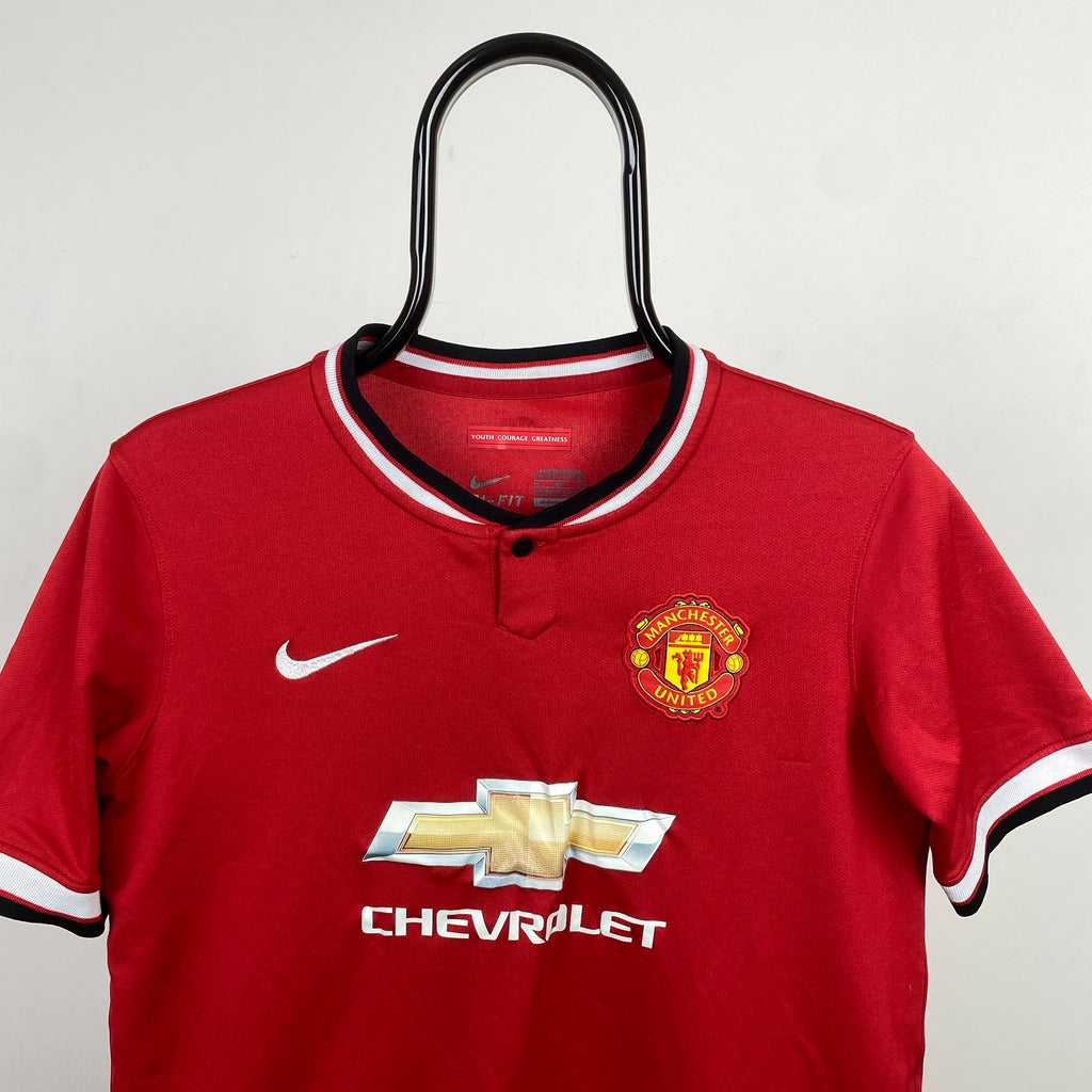 00s Adidas Manchester United Football Shirt T-Shirt Red Small