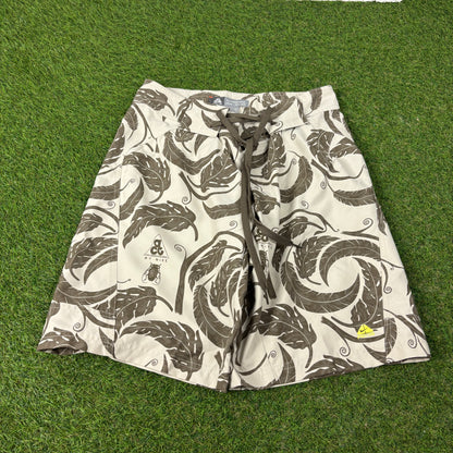 00s Nike ACG Swim Shorts Brown Small