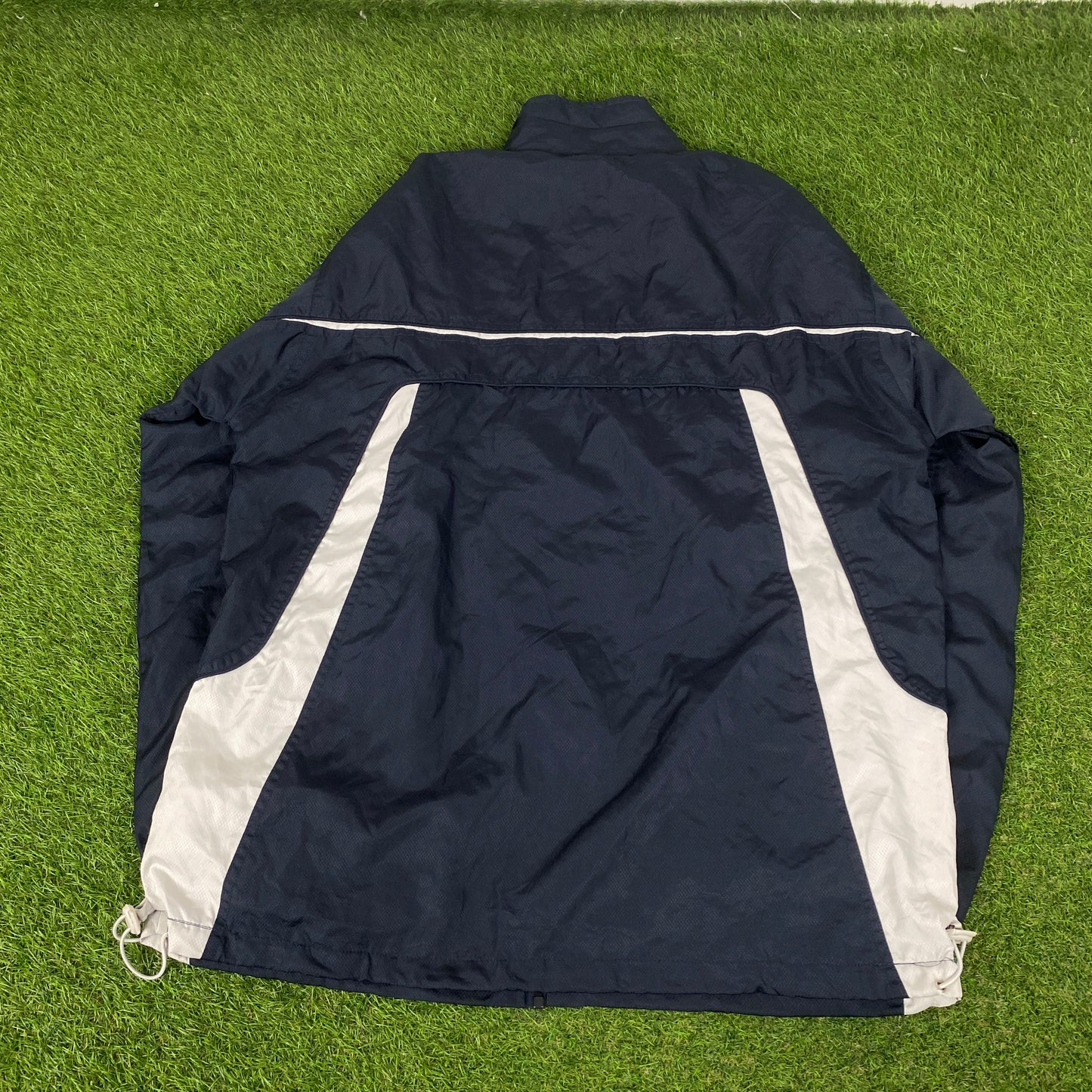 00s Nike Piping Tracksuit Jacket + Joggers Set Blue Large