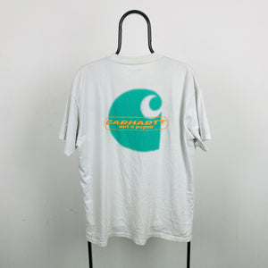 Retro Carhartt T-Shirt White Large