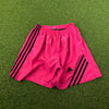 90s Adidas Zip Pocket Shorts Pink Medium