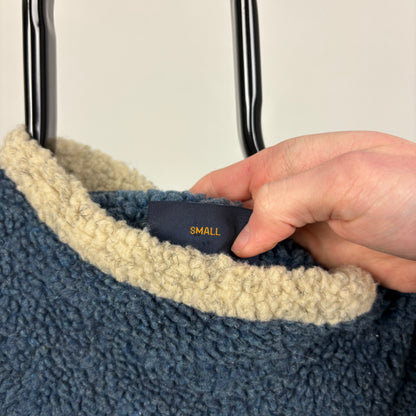 90s Countrywear Sheep Fleece Sweatshirt Blue Small
