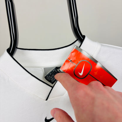 00s Nike Centre Swoosh T-Shirt White XS