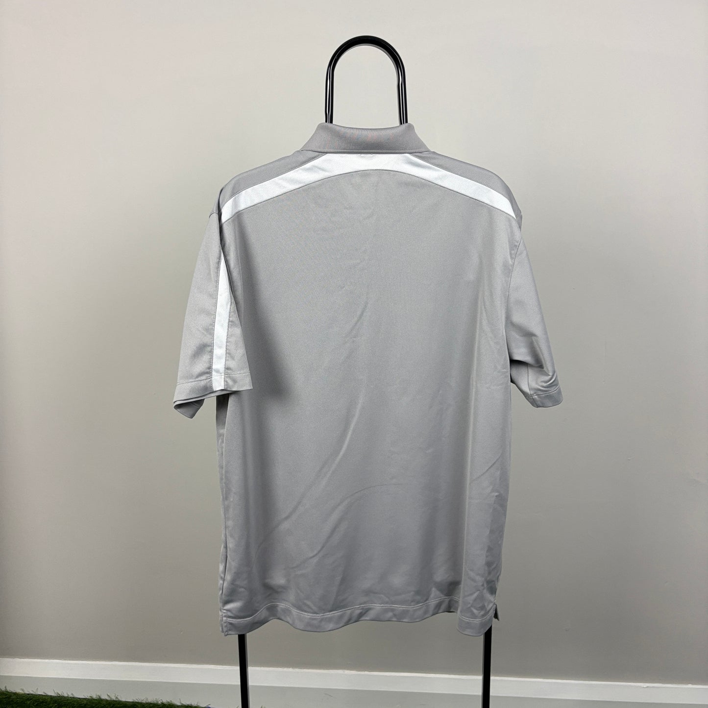 00s Nike Juventus Golf Polo Shirt T-Shirt Grey Large