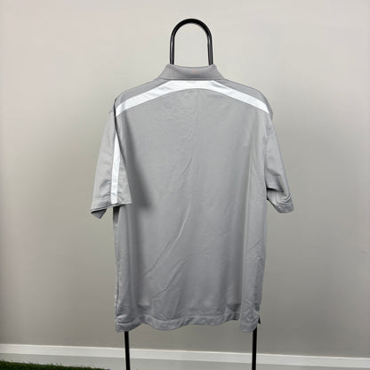 00s Nike Juventus Golf Polo Shirt T-Shirt Grey Large