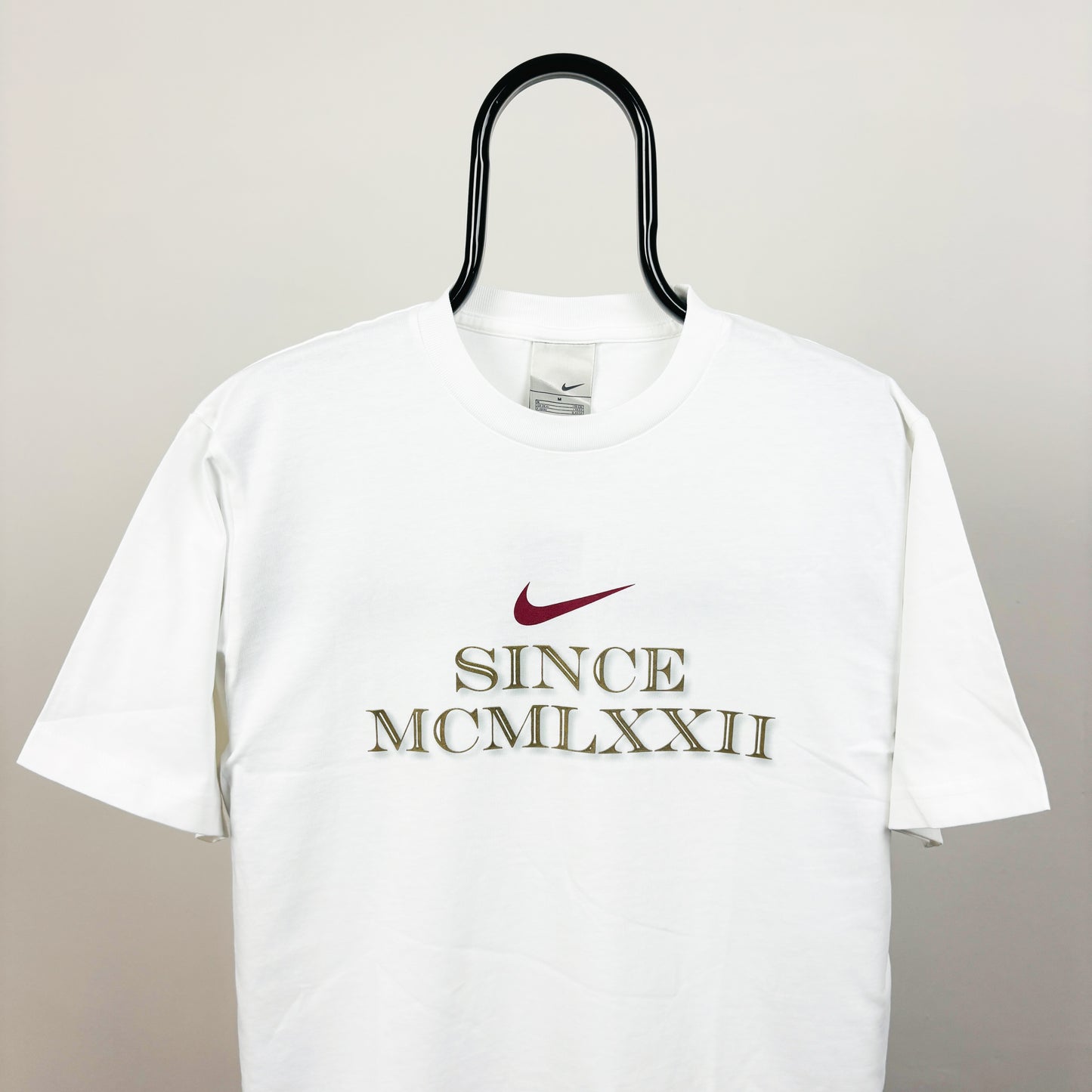 00s Nike Roman Numeral T-Shirt White Medium