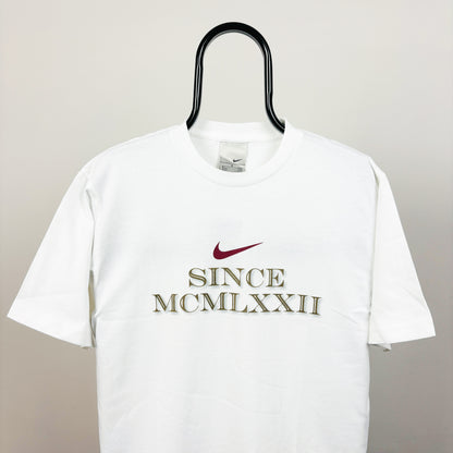 00s Nike Roman Numeral T-Shirt White Medium