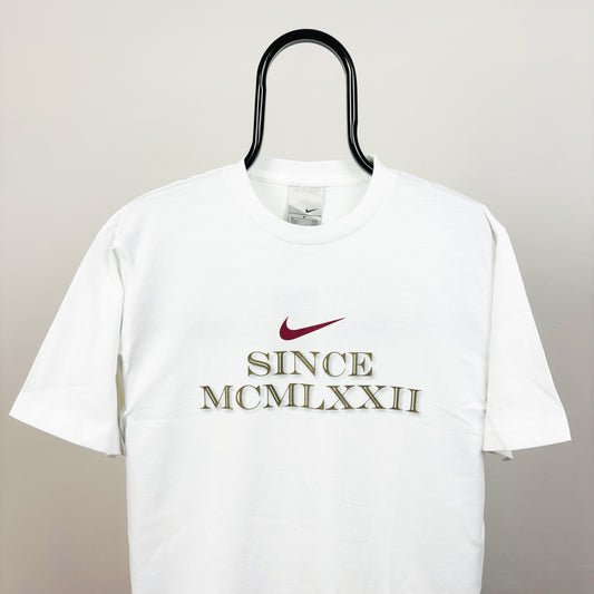 00s Nike Roman Numeral T-Shirt White Medium