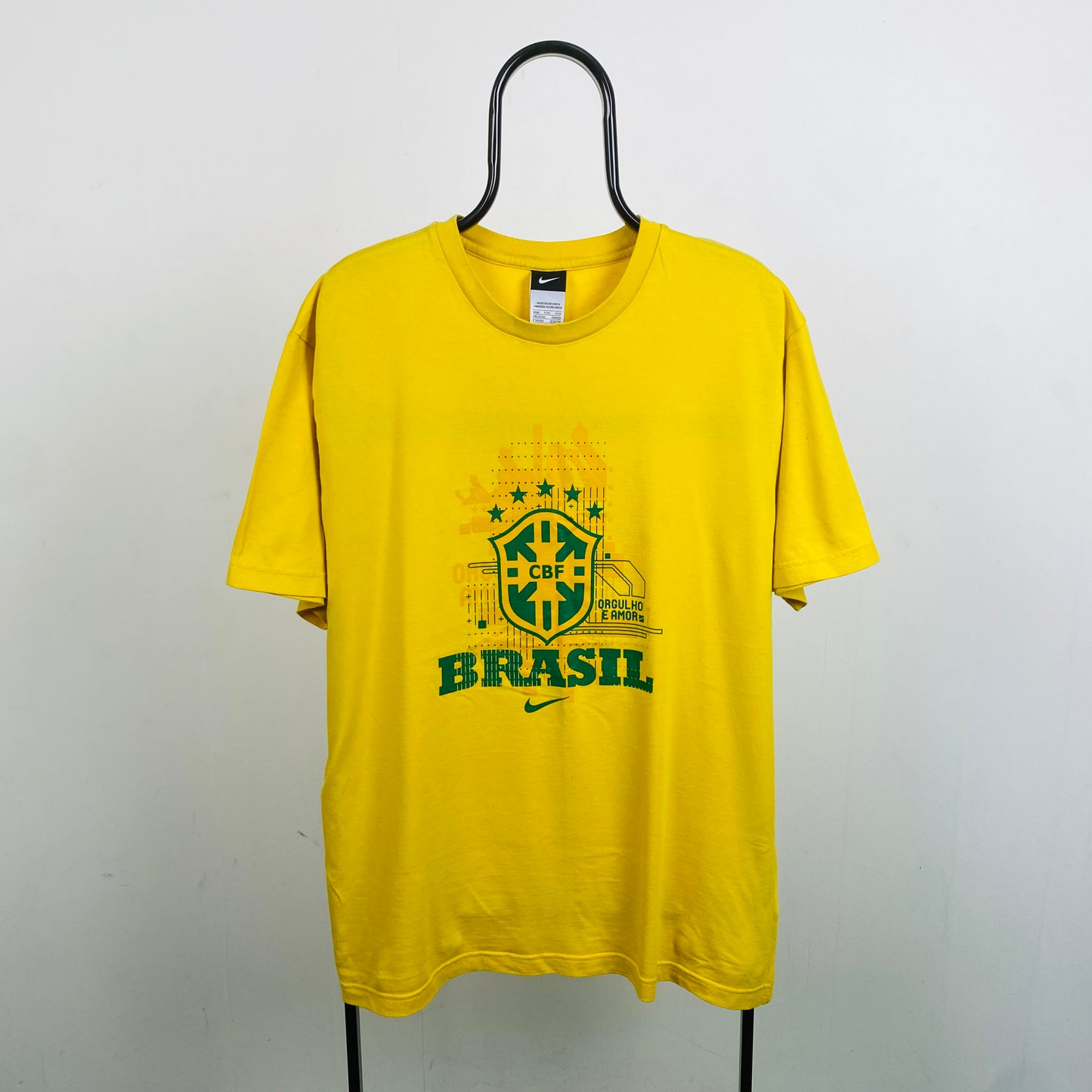 00s Nike T-Shirt Yellow XXL