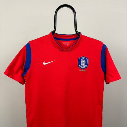 00s Nike South Korea Football Shirt T-Shirt Red Small