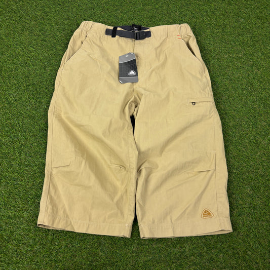 00s Nike ACG Belted Cargo Shorts Brown Small