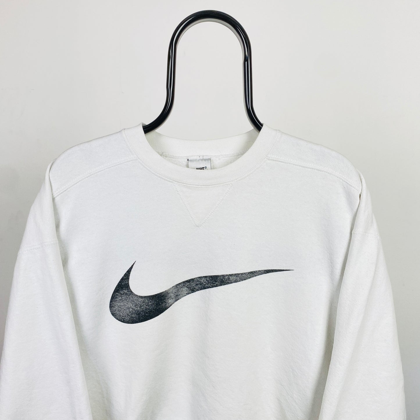 90s Nike Sweatshirt White Small