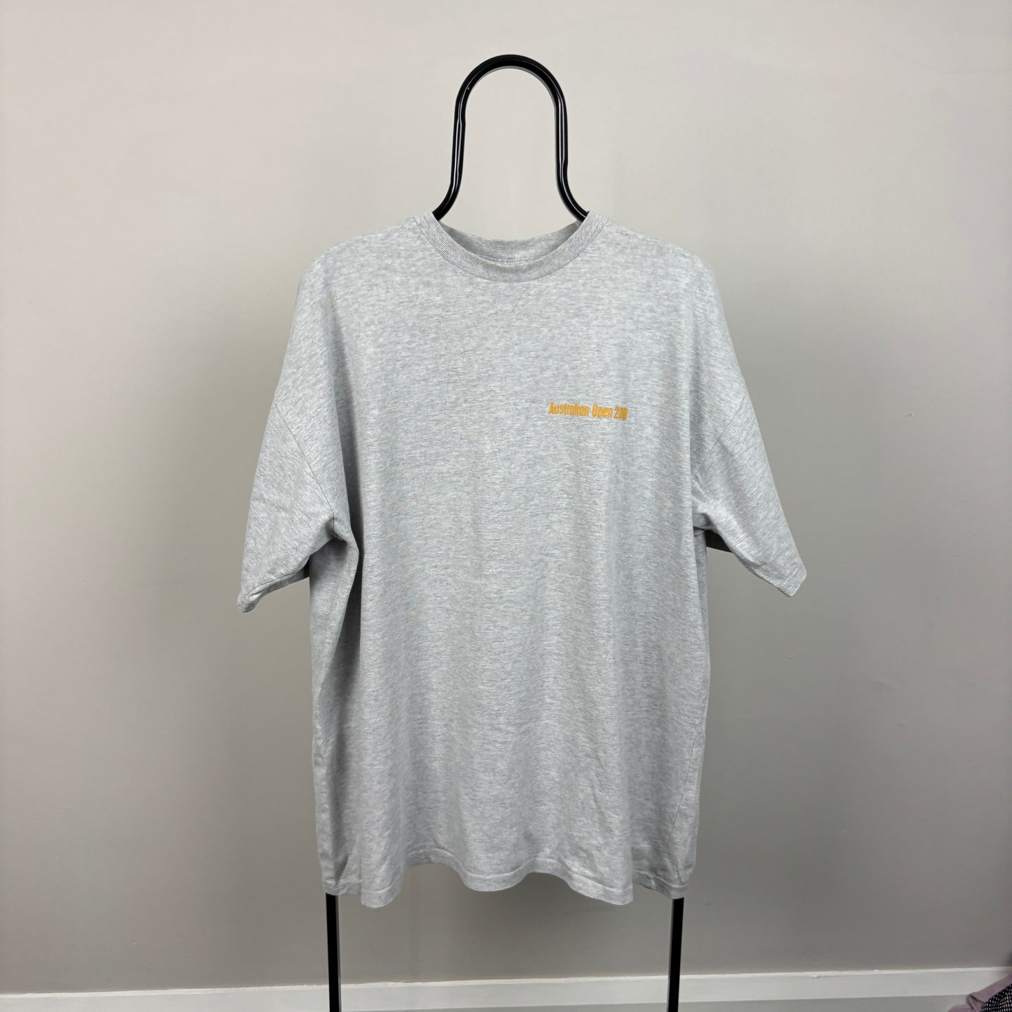 90s Nike Challenge Court Australian Open T-Shirt Grey Large