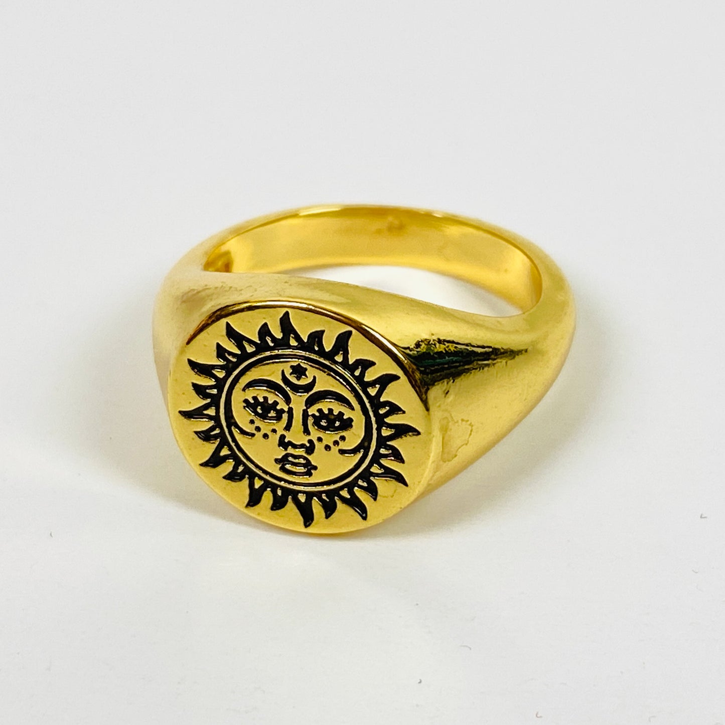 Retro Vintage Sun Ring Gold