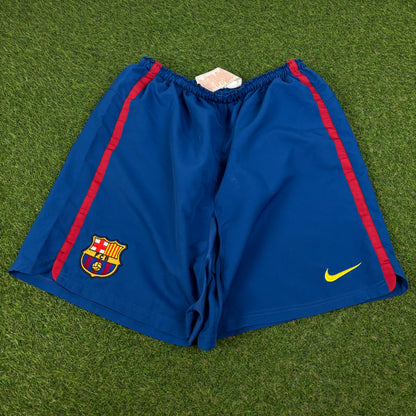 90s Nike Barcelona Football Shorts Blue Medium
