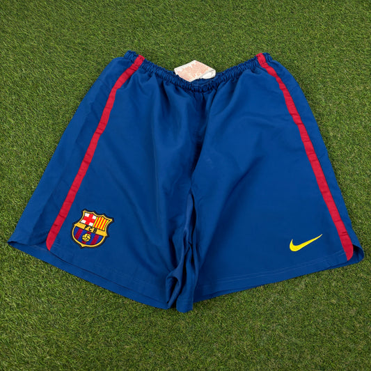 90s Nike Barcelona Football Shorts Blue Medium