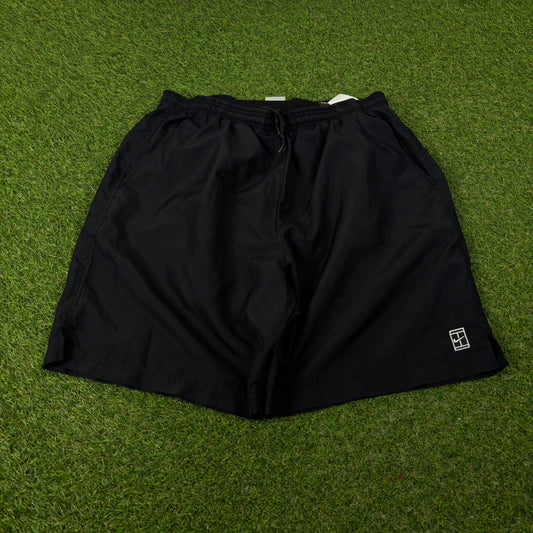 00s Nike Court Tennis Shorts Black Large