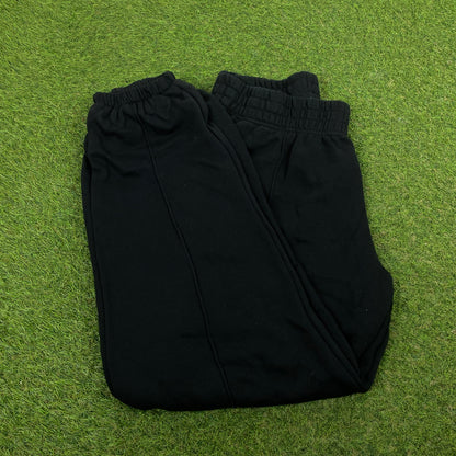 00s Nike Wide Leg Cotton Joggers Black Medium