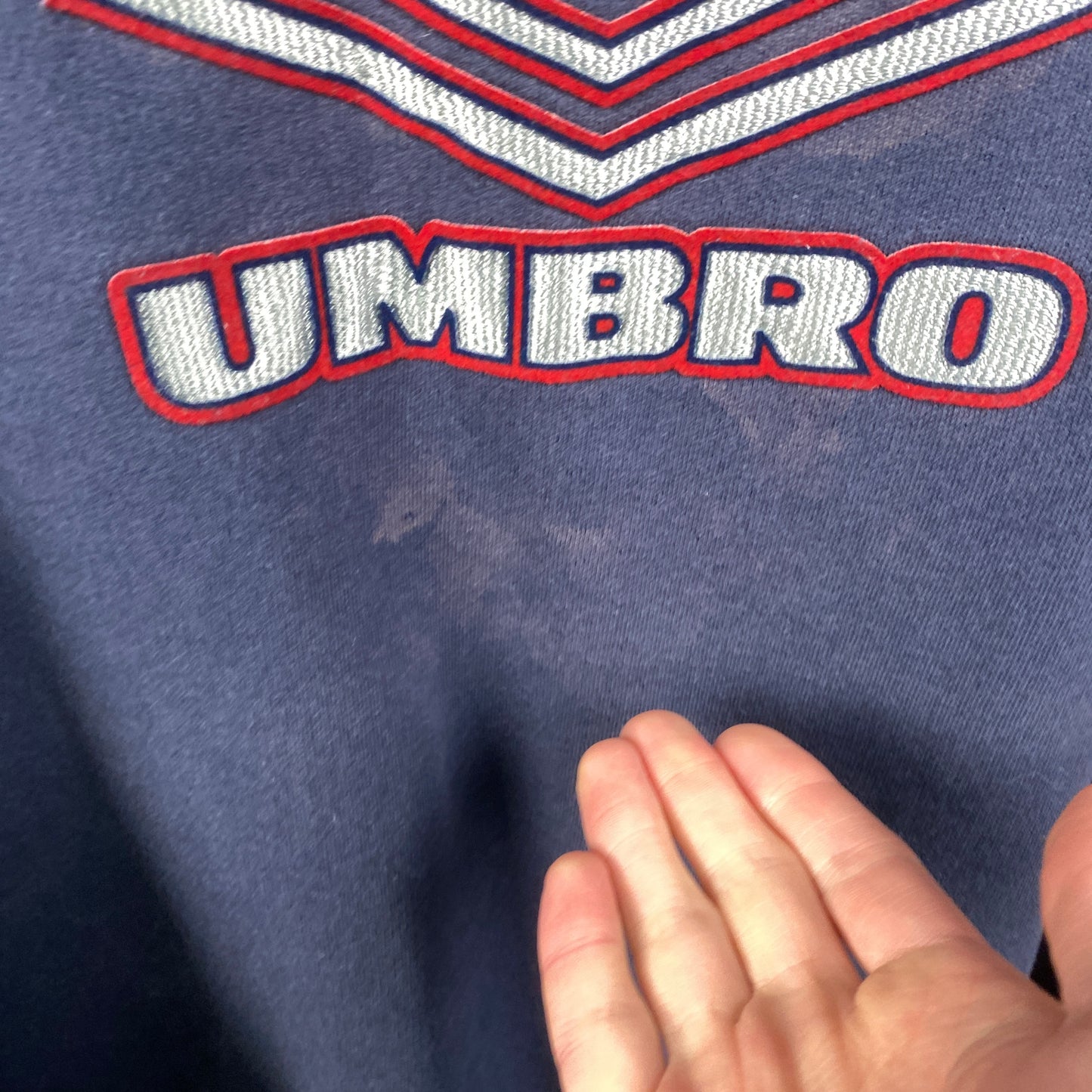 00s Umbro Sweatshirt Blue XXL