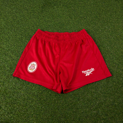 90s Reebok Liverpool Football Shorts Red Small