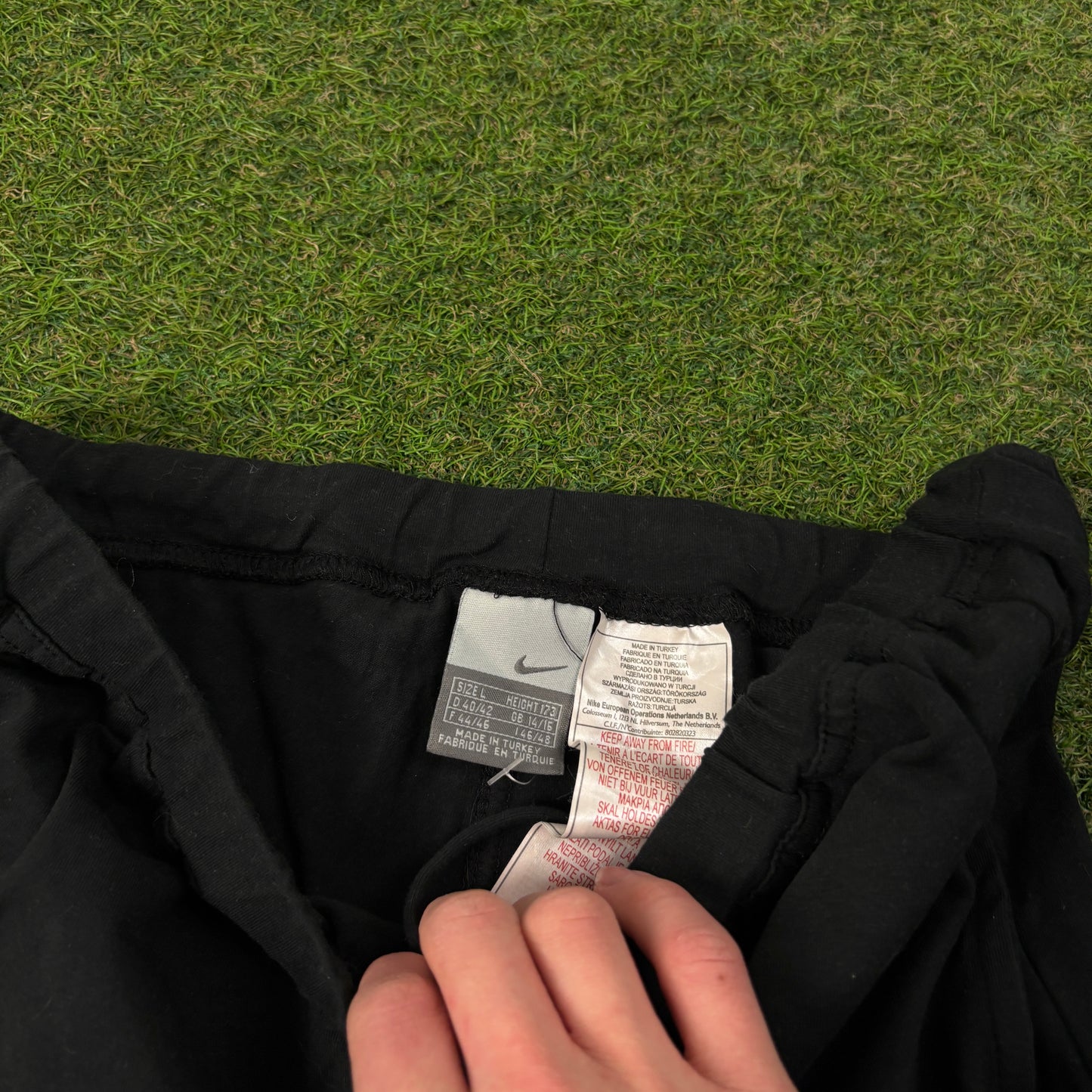 00s Nike Cotton Stretchy Shorts Black Large