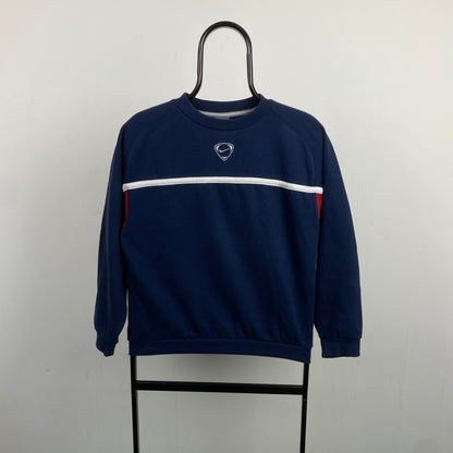 00s Nike Centre Swoosh Sweatshirt Blue XS