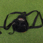Retro Quiksilver Cord Sling Shoulder Bag Black