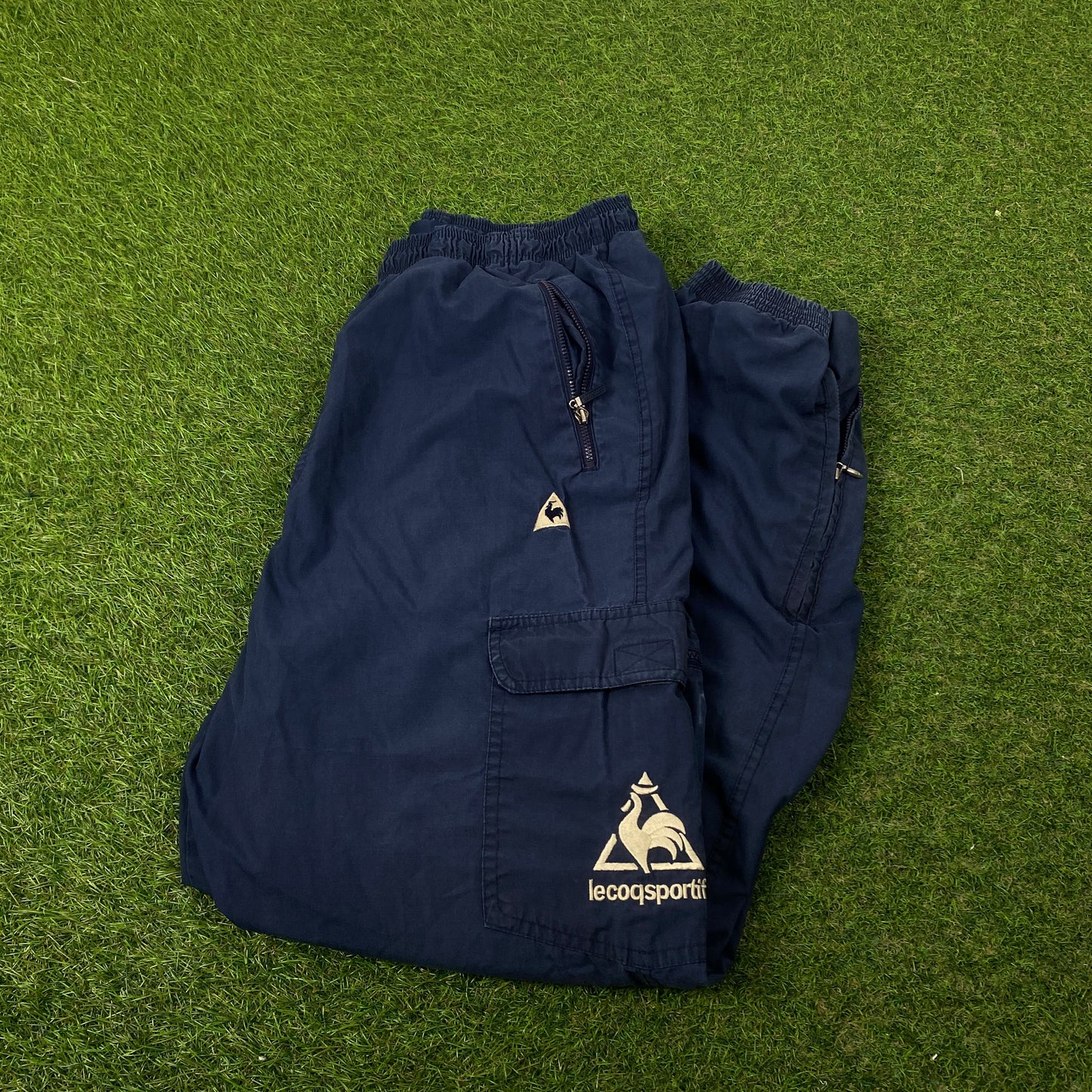 00s Le Coq Sportif Joggers Blue Small