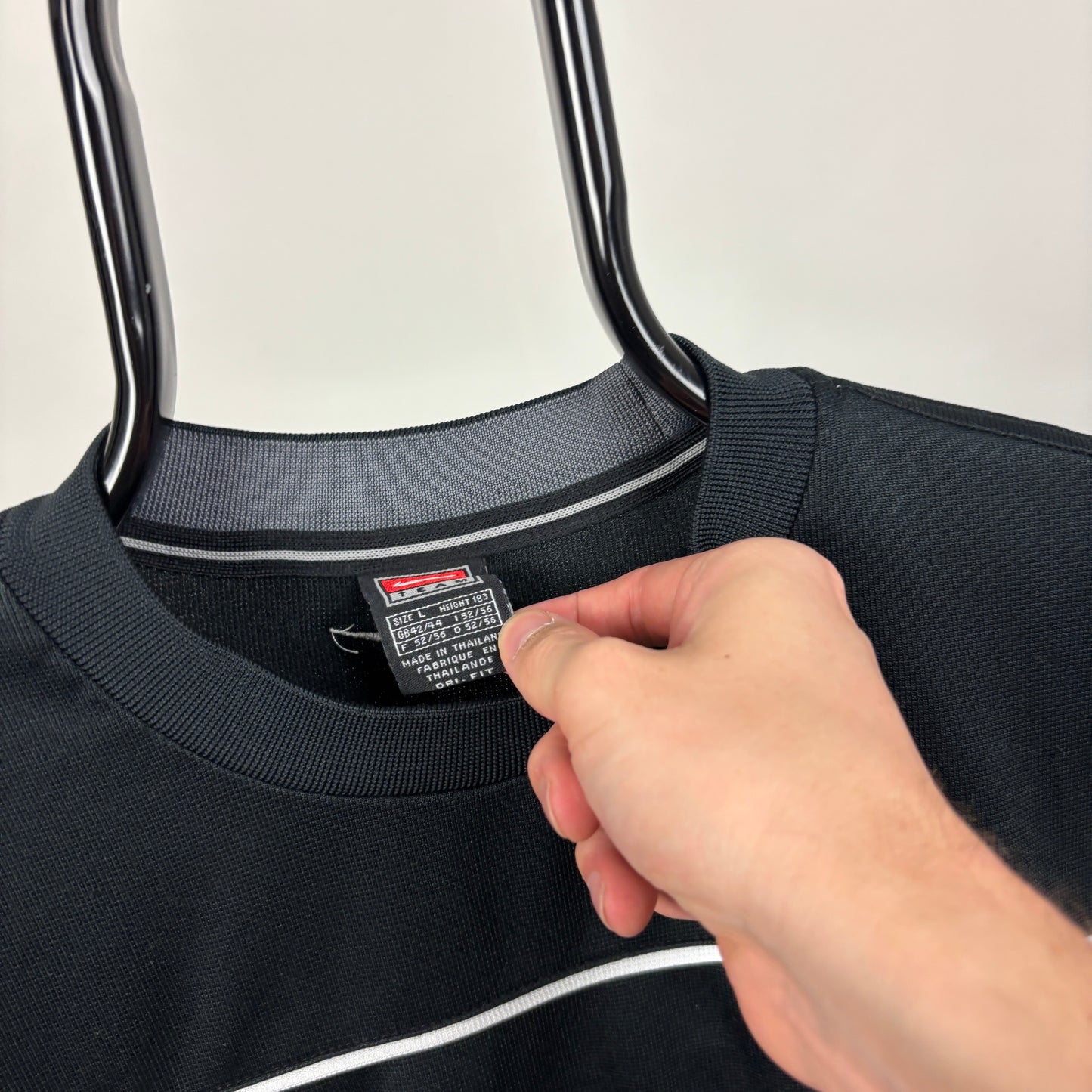 00s Nike Centre Swoosh T-Shirt Black Large