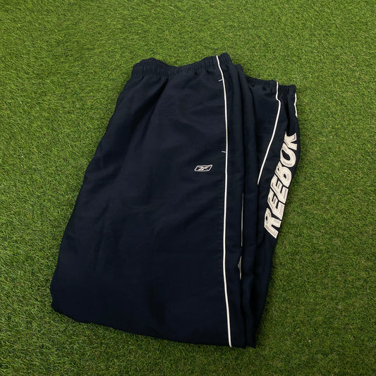 Retro Reebok Piping Joggers Blue XXL