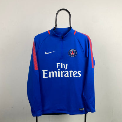 00s Nike PSG Sweatshirt Blue Small