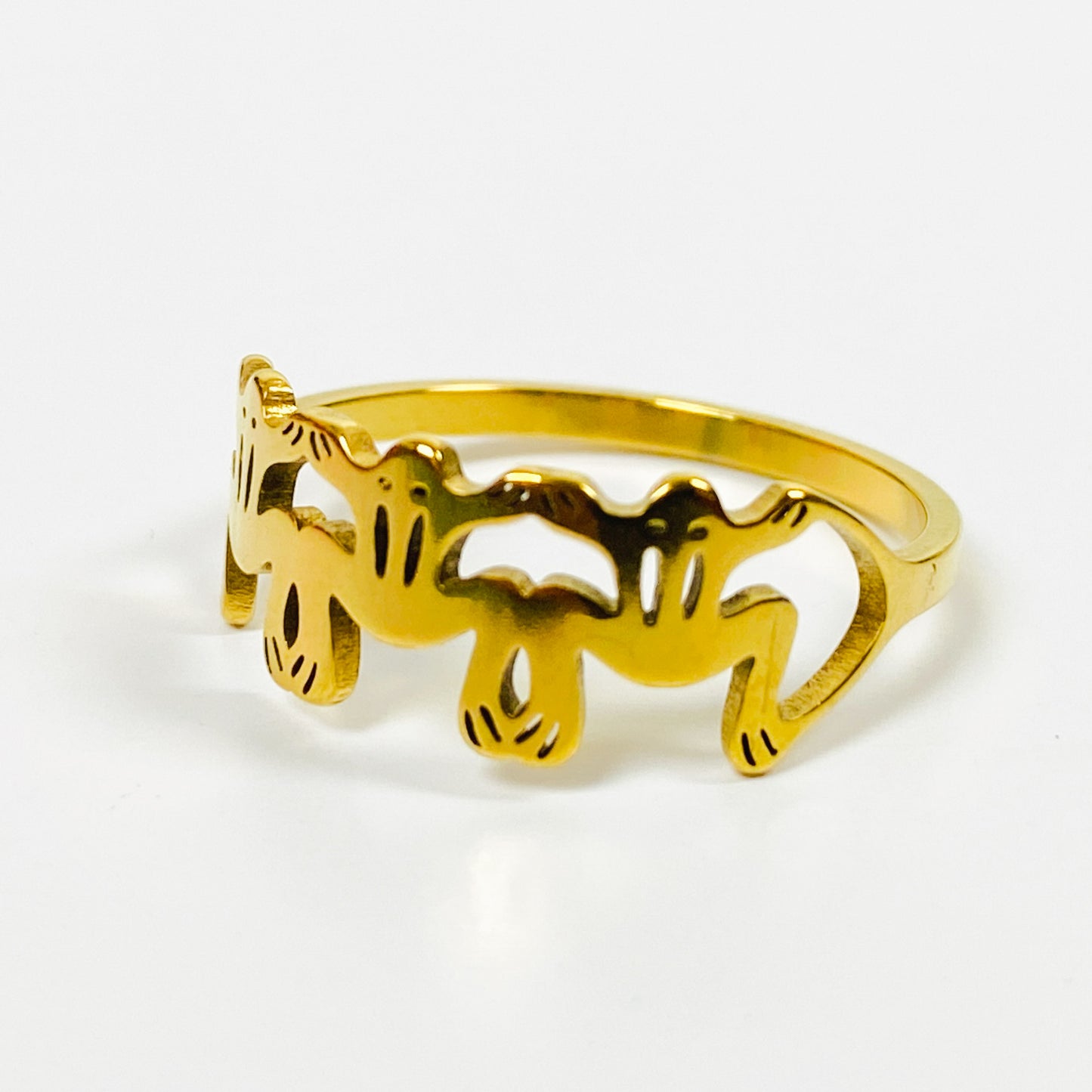 Retro Vintage Frog Ring Gold