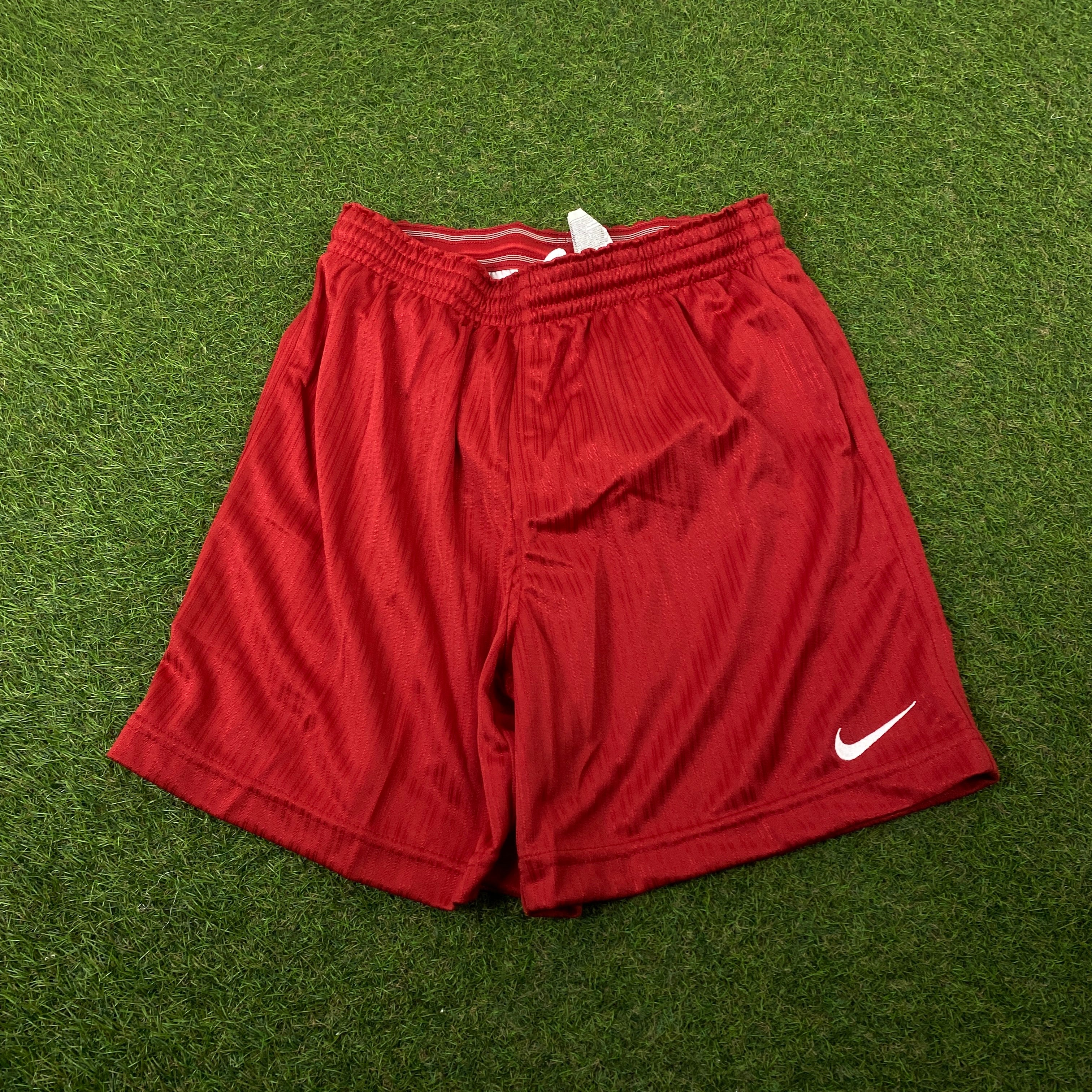 00s Nike Nylon Shorts Red Small