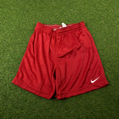 00s Nike Nylon Shorts Red Small