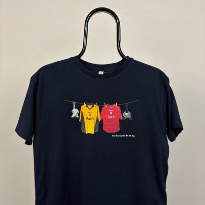 00s Liverpool FC T-Shirt Blue Small
