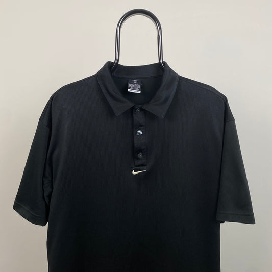 00s Nike Golf Polo Shirt T-Shirt Black XL