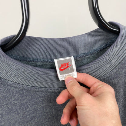90s Nike Sweatshirt Grey Large