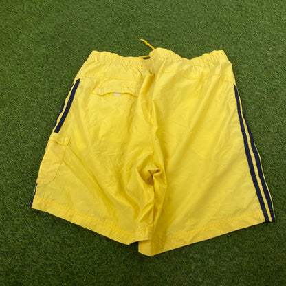 90s Adidas Swim Shorts Yellow XL