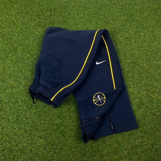 90s Nike Piping Cotton Joggers Blue Small