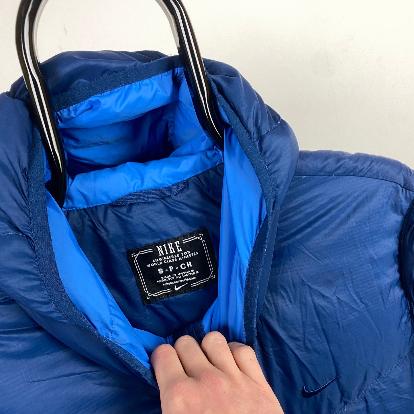 00s Nike Puffer Jacket Blue Small